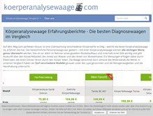 Tablet Screenshot of koerperanalysewaage.com